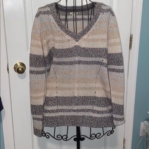 Sonoma Gray and Tan Sweater